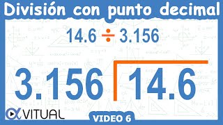 ➗ Cómo hacer una DIVISIÓN con PUNTO DECIMAL AFUERA Y ADENTRO [upl. by Beverlee784]