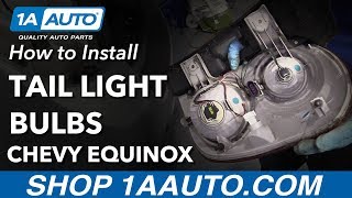 How to Replace Tail Light Bulbs 1017 Chevy Equinox [upl. by Shih456]