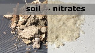 Extraction of Nitrates from Soil The Old Way of Producing Saltpeter [upl. by Bazil]