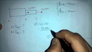 TENSÃO NORMAL RESISTÊNCIA DOS MATERIAIS [upl. by Odnolor]
