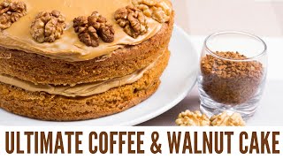 Coffee And Walnut Cake Recipe  Coffee Cake Recipe UK  Bank Holiday Food [upl. by Philips]