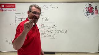 Statics Lesson 68  Parallel Axis Theorem Area Moment of Inertia [upl. by Lustig]