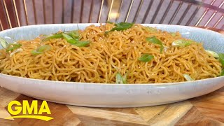 Oakland chef shares recipe for garlic noodles l GMA [upl. by Nylirek694]