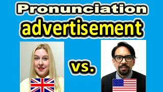 How to Pronounce ADVERTISEMENT in British and American English  ForB English Lesson [upl. by Ylrebmit270]