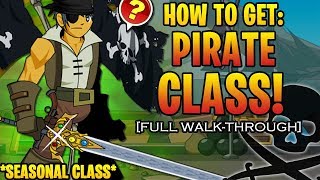 AQW  Pirate Class FULL WalkThrough SEASONAL amp FREE Player  Class Showcase [upl. by Eeleimaj]