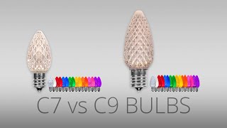 A Bright Choice Comparing C9 and C7 Christmas Light Bulbs [upl. by Atinad]