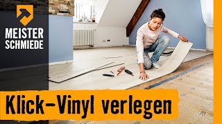 KlickVinyl verlegen  HORNBACH Meisterschmiede [upl. by Hentrich256]