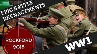 Epic WW1 Ostfront Reenactment  Rockford 2018 Womens Battalion of Death [upl. by Nolek]