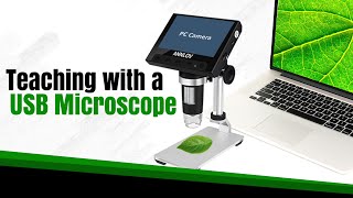 LCD Digital Microscope Review for Teachers  ANNLOV 43 Inch Digital Wireless USB Microscope [upl. by Naneek]