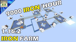 Gnembons 9000 IronHour 1162118 Iron Farm  Block By Block Tutorial [upl. by Euqina623]