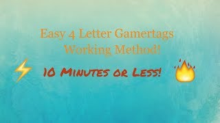 How to find 4 letter gamertags  XBOX [upl. by Orimar446]