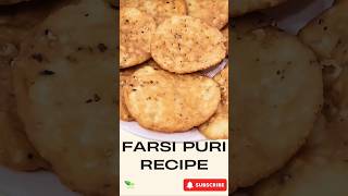 Perfect Farsi Puri OR Maida Puri Recipe  Gujarati Style Crispy Puri shorts [upl. by Akinohs]