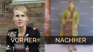 VorherNachher Umstyling Haarschnitt für dünnes Haar amp Kantige Gesichtsform kaschieren [upl. by Nevetse]