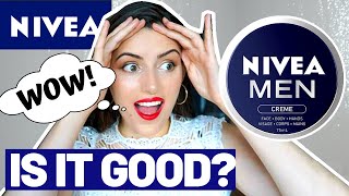 SPECIALIST testing NIVEA MEN CREAM review ingredients is it good [upl. by Eanar]