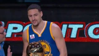 Klay Thompson Wins Foot Locker ThreePoint Competition [upl. by Anidal]