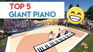 TOP 5 BEST GIANT PIANO 🎹 PERFORMANCES [upl. by Otrebor366]