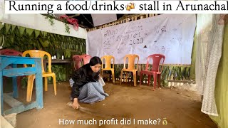 🌱Life in Arunachal  my experience of owning a fooddrinks🍻 stall in the Nyokum Yullo Celebration 🌾 [upl. by Adnaloj496]