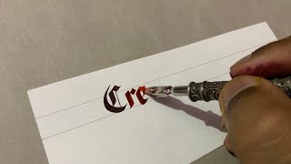 How to write with Calligraphy Pen  Tutorial  Feather Pen [upl. by Polash]