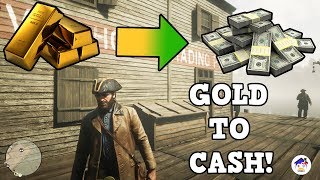 HOW TO SELL GOLD BARS IN RED DEAD REDEMPTION 2 AND ALL FENCE LOCATIONS [upl. by Bonns31]