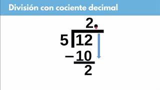 D3 Divisiones con cociente decimal [upl. by Yerfoeg]