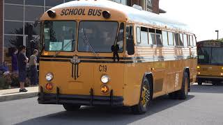 Retired School Buses Parade HISTORIC [upl. by Gerardo]