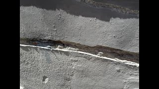 Riparare crepa profonda in esterno  repair crack in exterior wall [upl. by Robinet]