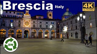 Brescia Italy  Evening Walk Tour 2022  4K Ultra HD [upl. by Alliber547]