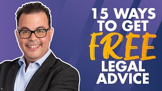 15 ways to get FREE legal advice [upl. by Darmit]