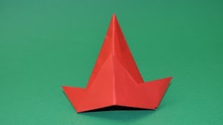 Cómo hacer un sombrero de papel usando origami [upl. by Grannia]