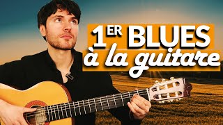 Votre tout PREMIER BLUES FACILE à la GUITARE tuto débutant [upl. by Amalbena539]