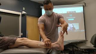 How do you measure ankle range of motion with a Goniometer [upl. by Chaddie46]