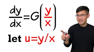 Homogeneous Differential Equations introduction amp example [upl. by Nirag]