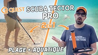 Détecteur de métaux QUEST Scuba Tector Pro  le meilleur détecteur aquatique portatif [upl. by Orvah]