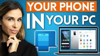 How to Mirror Phone on PC to Boost Your Productivity 📲 Your Phone App for Windows 10 [upl. by Natsirhc]