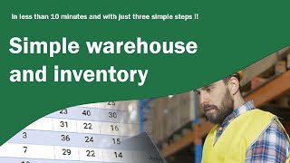 simple inventory and warehouse management in excel [upl. by Gellman927]