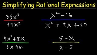 Simplifying Rational Expressions [upl. by Boccaj]