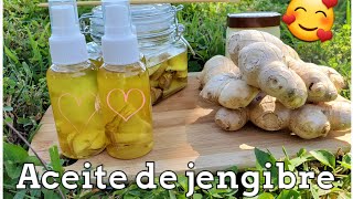 Como hacer aceite de jengibre [upl. by Gwenneth147]