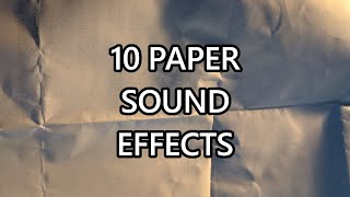 10 Paper Sound Effects  BONUS  ROYALTY FREE [upl. by Furlong32]