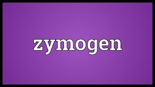 Zymogen Meaning [upl. by Adniralc]