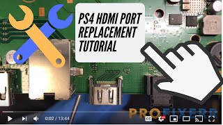 PS4 HDMI Port Replacement Tutorial  Detailed Instructions [upl. by Haela]