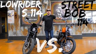 Harley Davidson Lowrider S VS Harley Davidson Street Bob 114 [upl. by Remde]