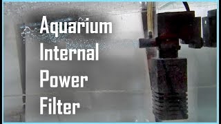 How To Use Aquarium Filter  Internal Power Filter [upl. by Einahets]