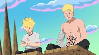 Naruto Teaches Boruto Sage Mode  Boruto Episode Fan Animation [upl. by Marillin866]