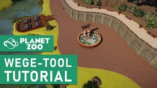 WEGE und PLÄTZE bauen  Planet Zoo Tutorial [upl. by Aitan]