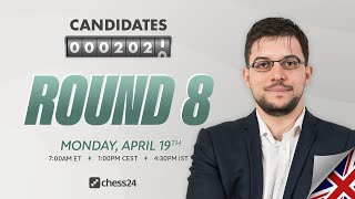 FIDE Candidates Round 8  Magnus Carlsen David Howell amp Tania Sachdev commentate [upl. by Anairam]