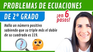 PROBLEMAS de ECUACIONES de SEGUNDO GRADO 📝🤔 [upl. by Eimak]