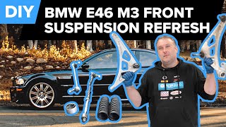 How to Replace the Control Arms Bushings Ball Joints Tie Rods amp End Links On A BMW E46 M3 [upl. by Nunes497]