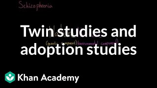 Twin studies and adoption studies  Behavior  MCAT  Khan Academy [upl. by Pengelly]