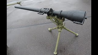 WWII US M20 75mm recoilless rifle detail walk around video [upl. by Deadman]