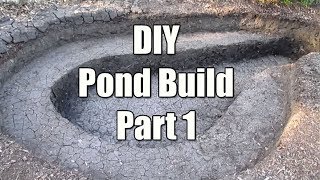 DIY Backyard Pond Build Part 1 of 4  Digging The Pond [upl. by Einapets]